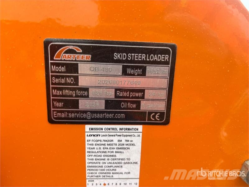 Arteer QB-480 Mini Compact Track Loader (Unused) Schrankladers