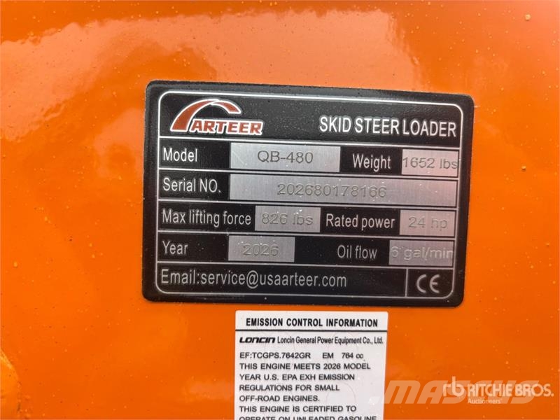 Arteer QB-480 Mini Compact Track Loader (Unused) Skid steer mini utovarivači