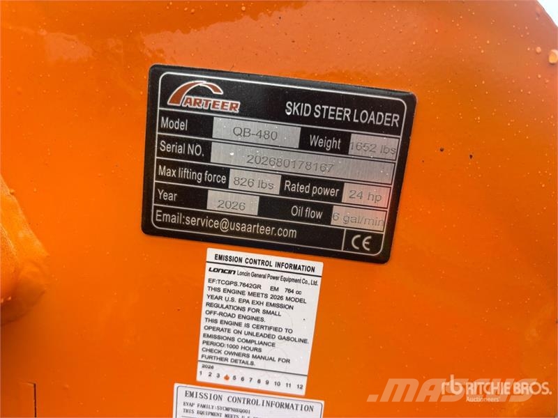 Arteer QB-480 Mini Compact Track Loader (Unused) Ładowarki burtowe