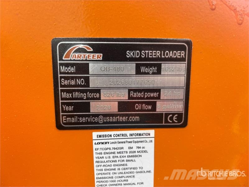 Arteer QB-480 Mini Compact Track Loader (Unused) Schrankladers