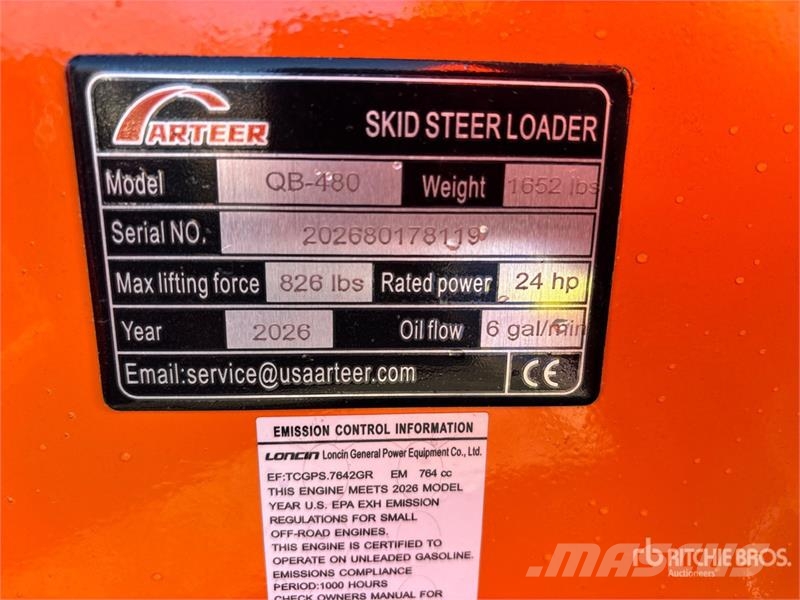 Arteer QB-480 Mini Compact Track Loader (Unused) Skid steer mini utovarivači