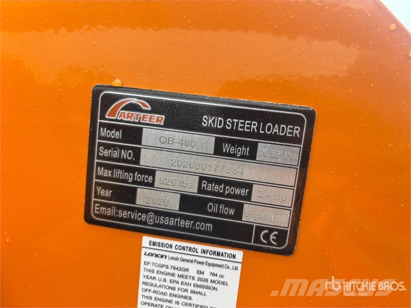 Arteer QB-480 Mini Compact Track Loader (Unused) Schrankladers