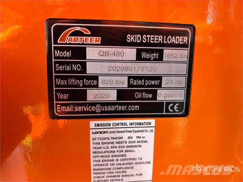 Arteer QB-480 Mini Compact Track Loader (Unused) Skid steer mini utovarivači