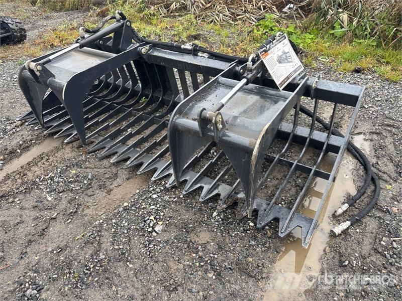 Arteer RGB-84W 84 in Rock Skid Steer Grapple Bucket (Unus 집게