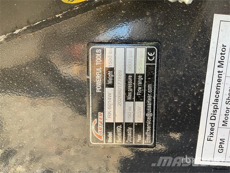Arteer RK-5014W 50 in Skid Steer Mulcher (Unused) ماكينات تقطيع أخشاب الحراجة