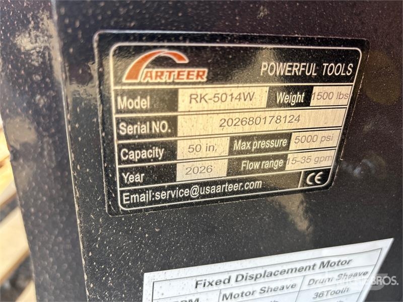 Arteer RK-5014W 50 in Skid Steer Mulcher (Unused) Metsamultšerid