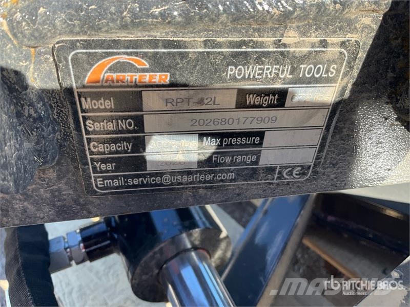 Arteer RPT-42L 60 in Rotating Hydraulic Skid Steer Forks  شوكات