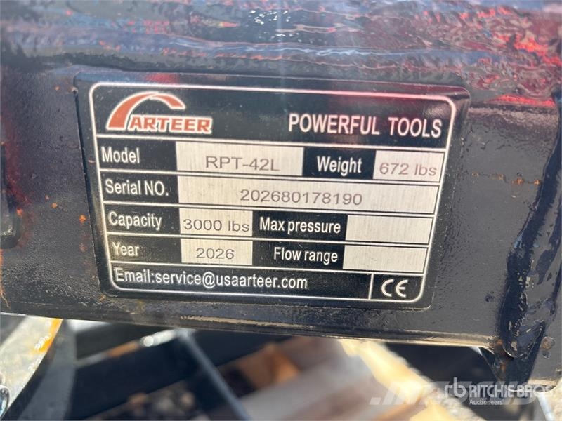 Arteer RPT-42L 60 in Rotating Hydraulic Skid Steer Forks  شوكات
