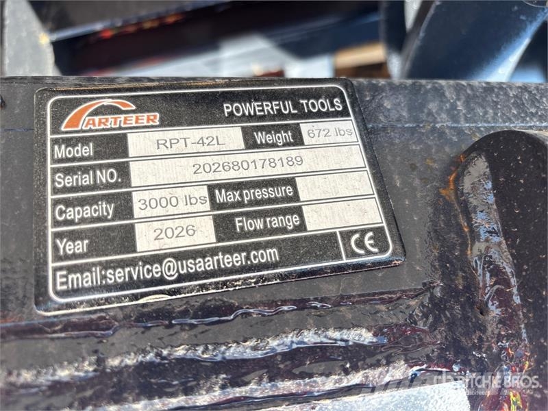 Arteer RPT-42L 60 in Rotating Hydraulic Skid Steer Forks  شوكات