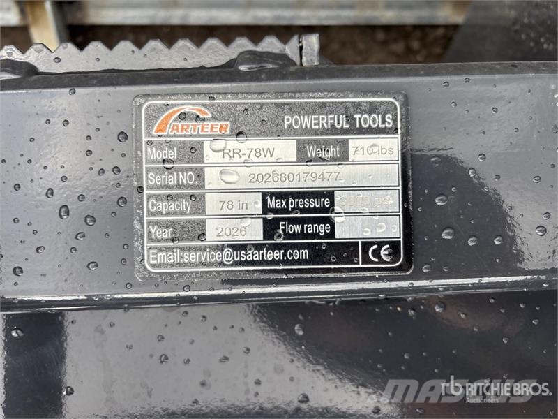 Arteer RR-78W 78 in Skid Steer Root Rake (Unused) Pöyhimet ja haravat