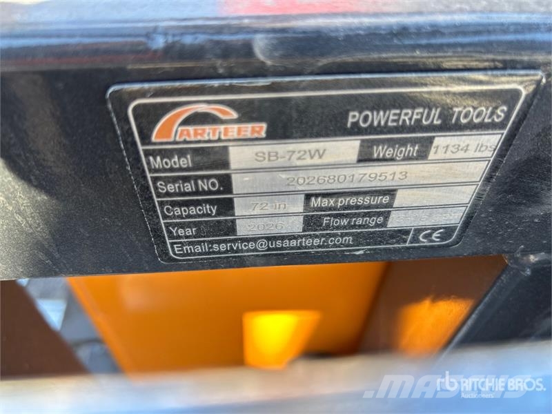 Arteer SB-72W 72 in Skid Steer Screening Bucket (Unused) Baldes crivo