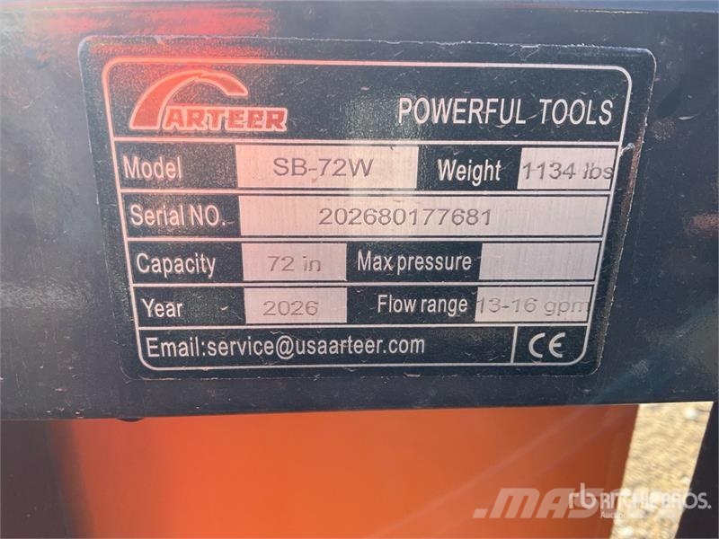 Arteer SB-72W 72 in Skid Steer Screening Bucket (Unused) 篩分機