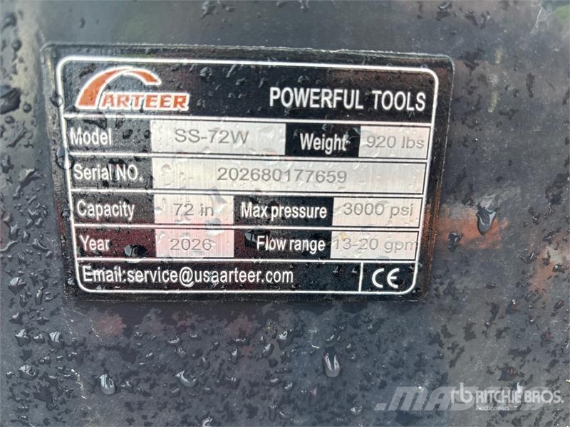 Arteer SS-72W 72 in Skid Steer Sweeper (Unused) Навесные щетки