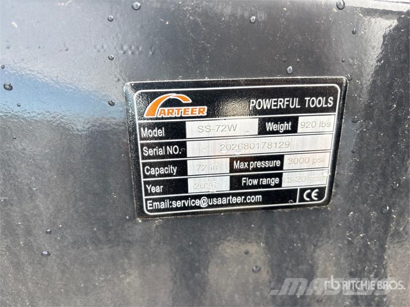 Arteer SS-72W 72 in Skid Steer Sweeper (Unused) Četke