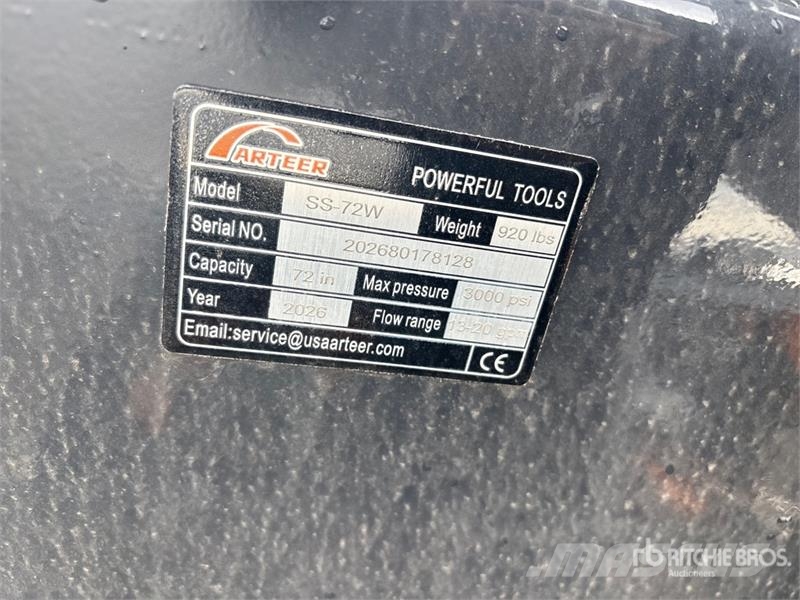 Arteer SSPR-72W 72 in Skid Steer Power Rake (Unused) Ranghinatori