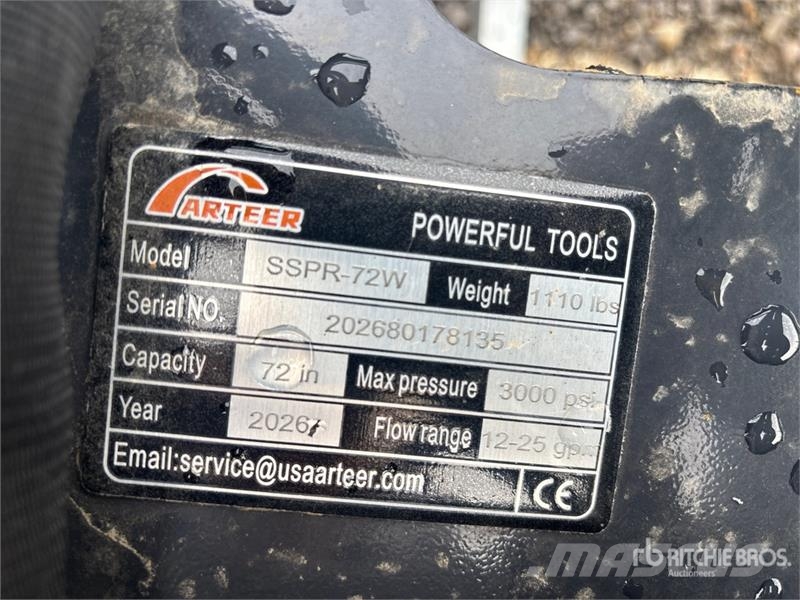 Arteer SSPR-72W 72 in Skid Steer Power Rake (Unused) Ranghinatori