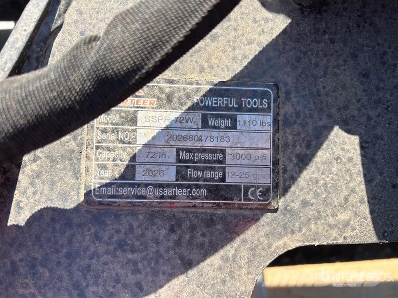 Arteer SSPR-72W 72 in Skid Steer Power Rake (Unused) Ranghinatori