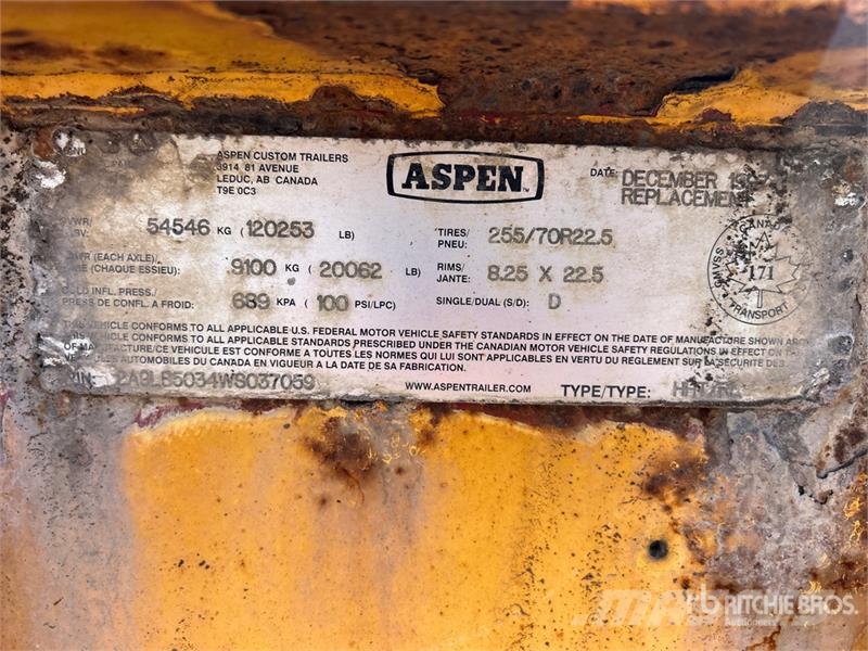 Aspen 50 ton Tri/A Removable Gooseneck Lowboy Trailer 平板拖车