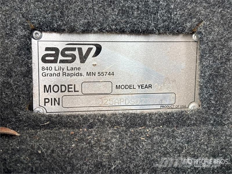 ASV RT25 Compact Track Loader Ładowarki burtowe