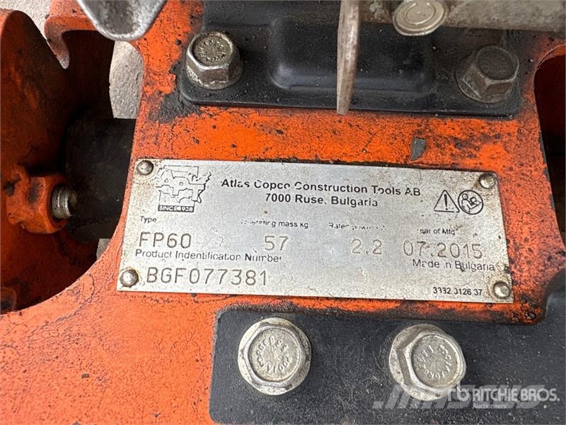 Atlas Copco of (1) Atlas Copco FP60 Vibratory Plate Compactor Vibrationsgeräte
