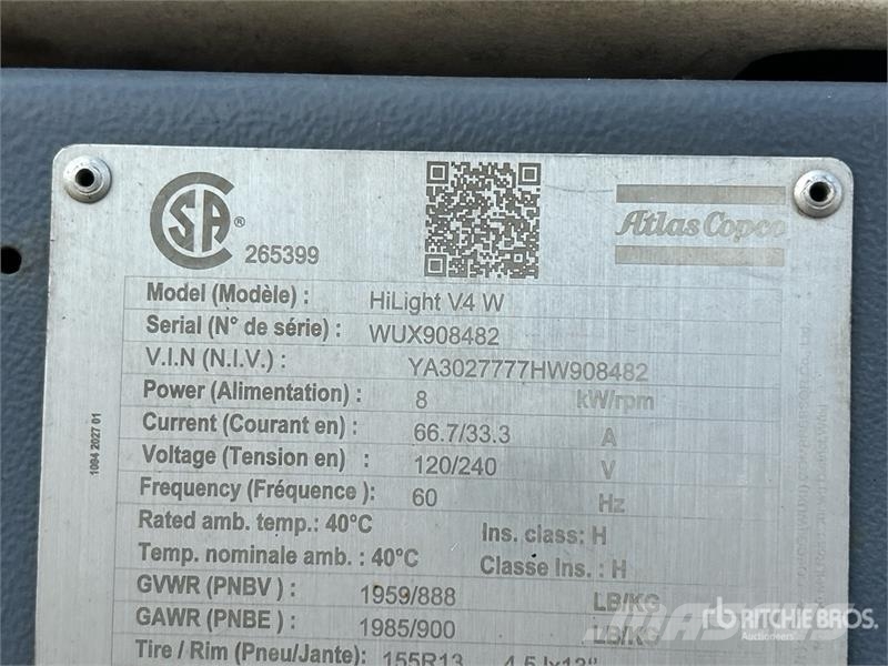 Atlas Copco V4 Πύργοι προβολέων