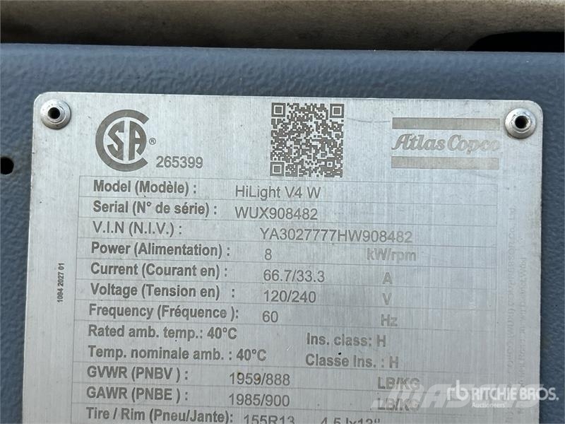 Atlas Copco V4 Πύργοι προβολέων