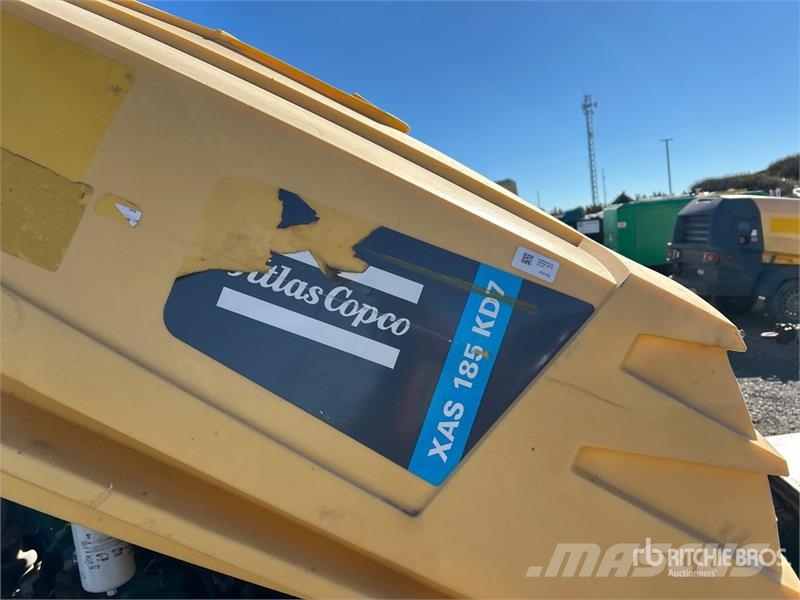 Atlas Copco XAS 185 KD 185 CFM MOBILE Air Compressor Kompresori