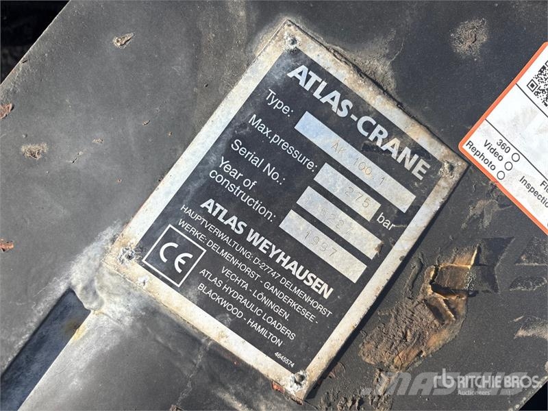 Atlas-Crane AK100.1 Truck Mounted Boom Drugi deli