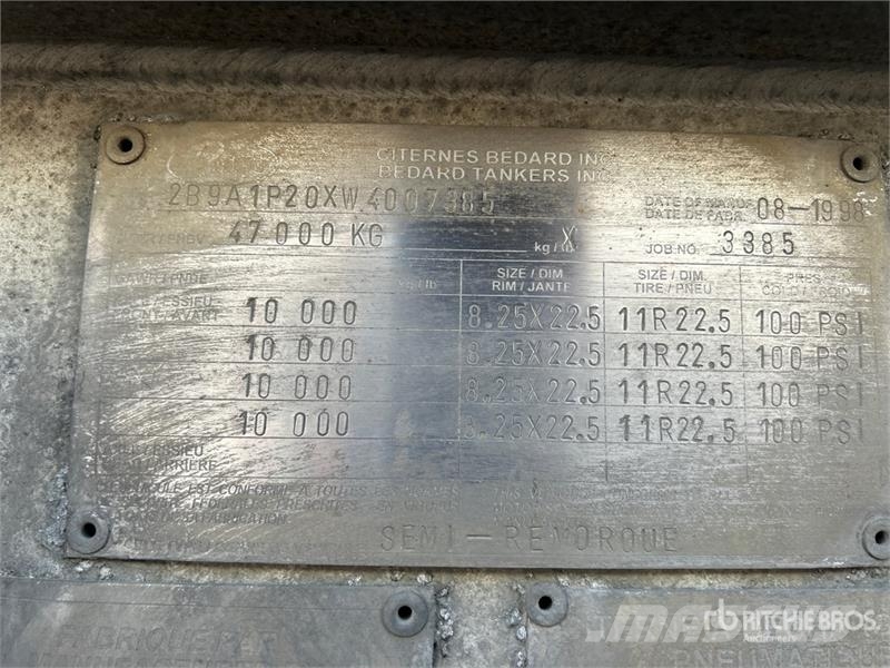 Bedard Quad/A Pneumatic Bulk Trailer Muut perävaunut