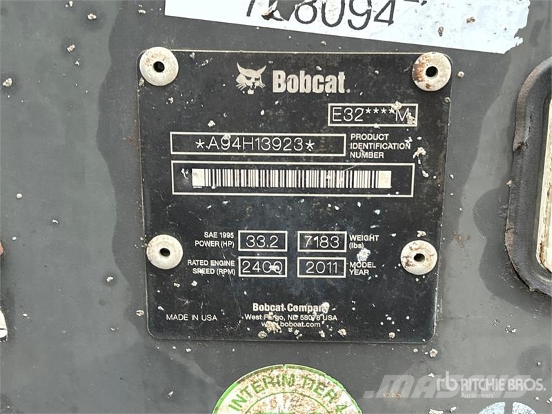Bobcat E32 Mini excavators < 7t