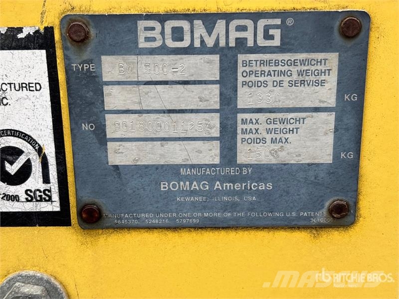 Bomag BW900-2 Double Drum Roller Twin drum rollers