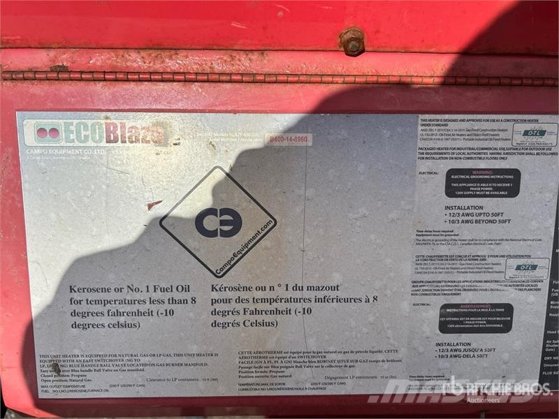 Campo 399000 BTU Space Heater Šildymo ir šaldymo įranga