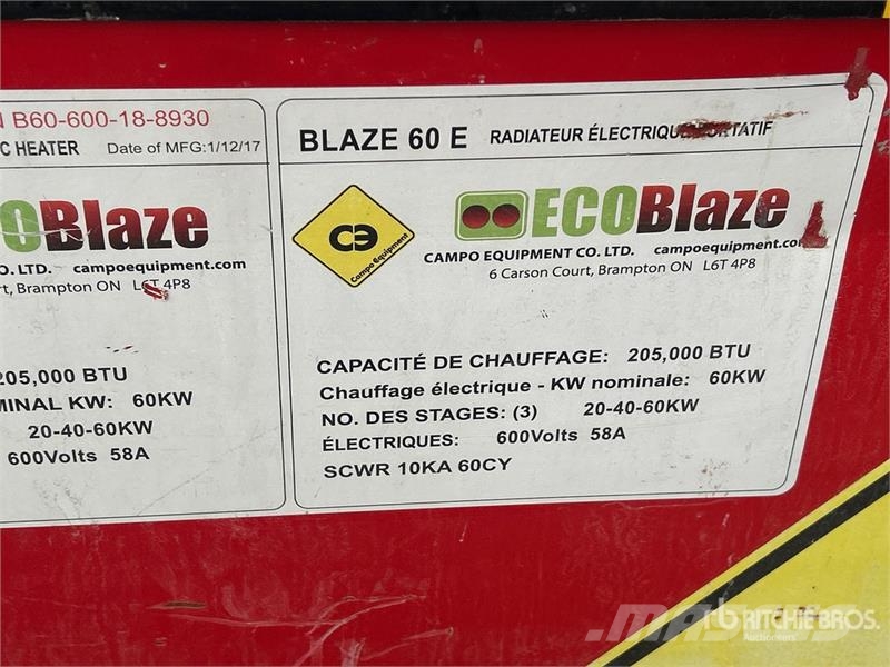 Campo EB60E 205000 BTU Space Heater معدات التسخين والإذابة