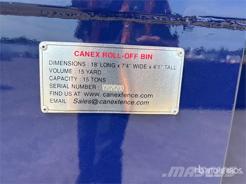  Canex 18 ft, 15 yd Roll-Off Container (Unused) 特种集装箱