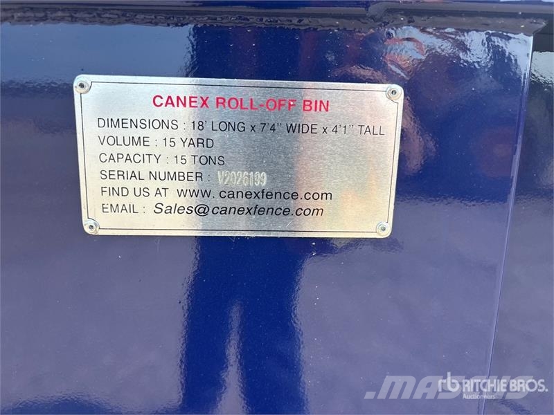  Canex 18 ft, 15 yd Roll-Off Container (Unused) 特种集装箱