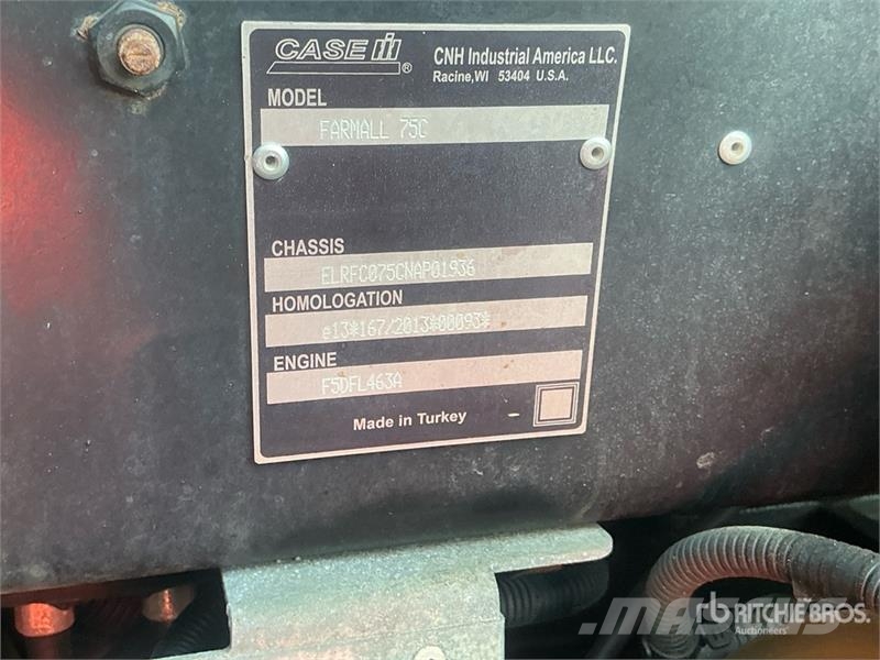Case IH Farmall 75C 4WD Tractor Traktorit