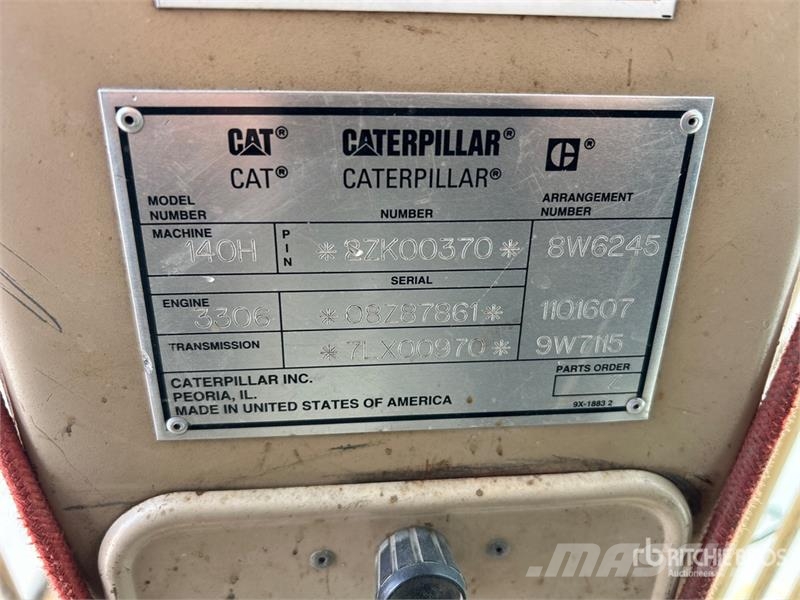 CAT 140 VHP PLUS Motor Grader Graders