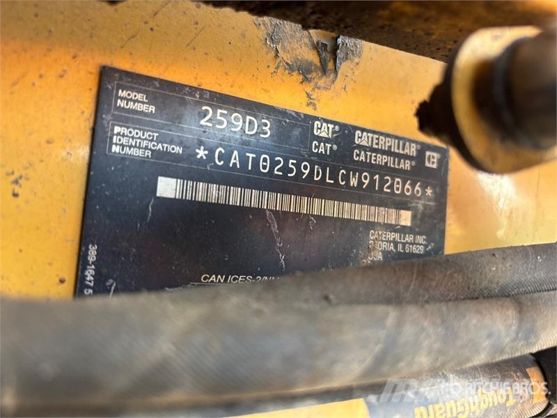 CAT 259D3 Two-Speed High Flow Compact Track Loader Skid steer loderler