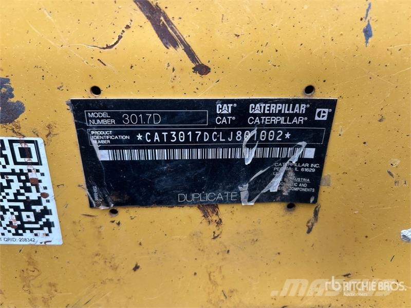 CAT 301.7D CR Mini Excavator Mini ekskavatori < 7 t