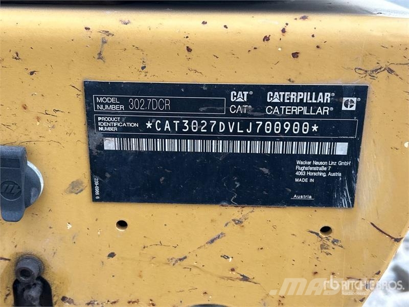CAT 302.7DCR Mini Excavator Mini bageri <7t