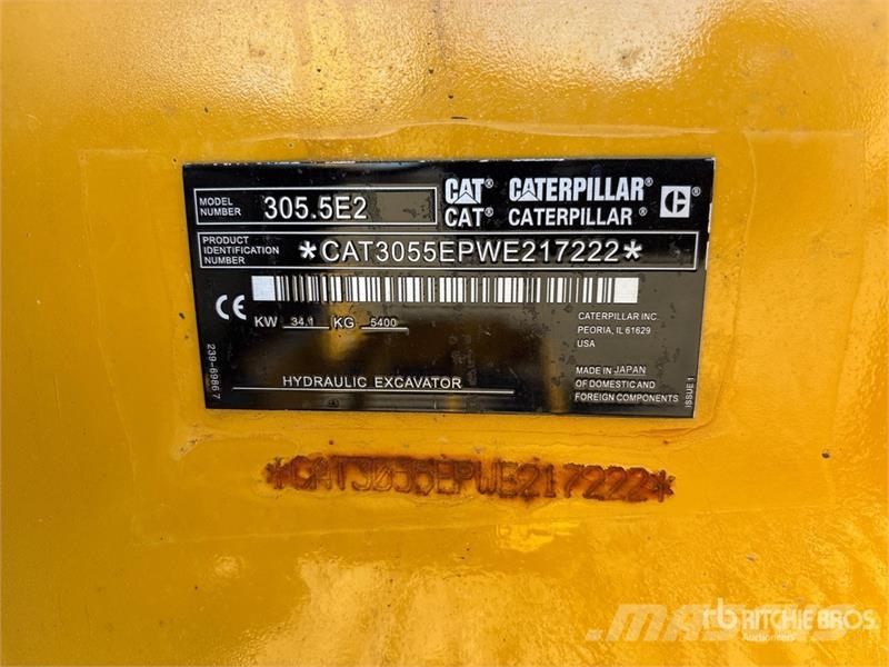 CAT 305.5E2 Mini Excavator Minigraafmachines < 7t