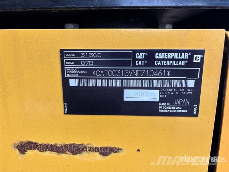 CAT 313GC Tracked Excavator Εκσκαφείς με ερπύστριες