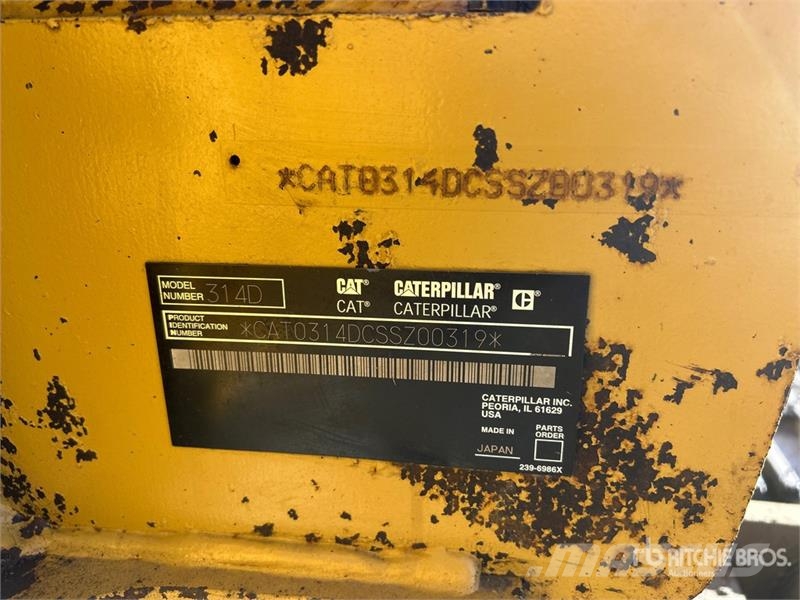 CAT 314D LCR Tracked Excavator Lánctalpas kotrók