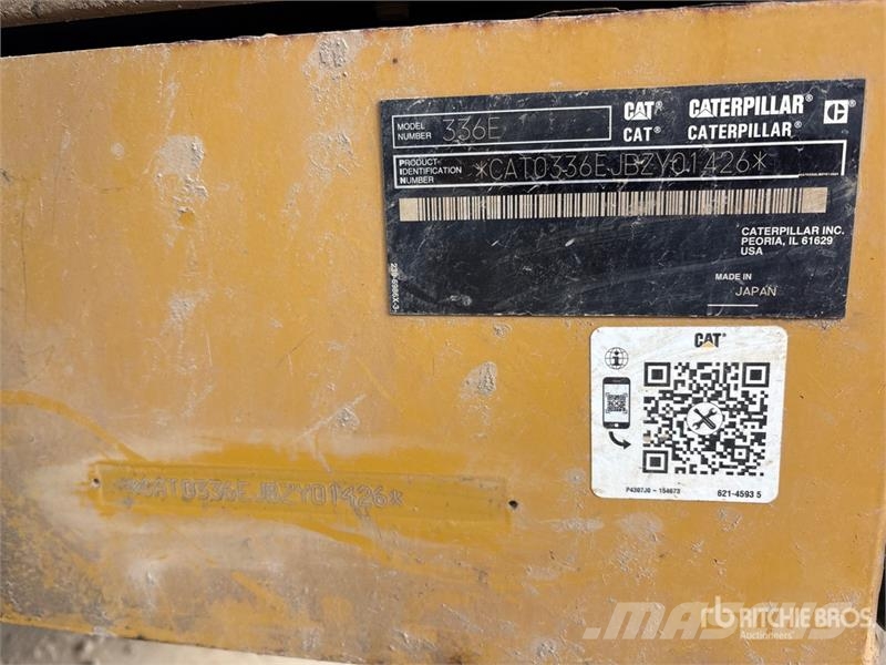 CAT 336 EL Tracked Excavator Beltegraver
