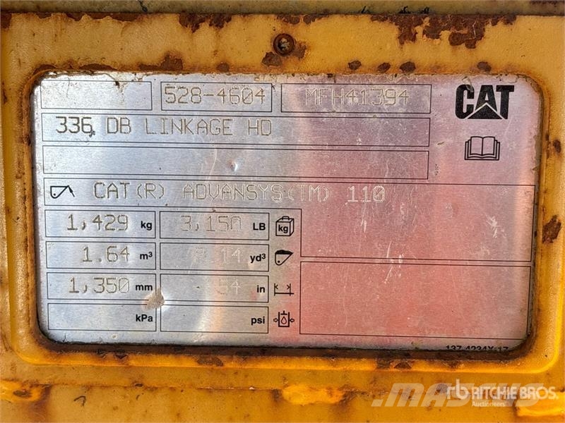 CAT 336 GC Tracked Excavator Kāpurķēžu ekskavatori