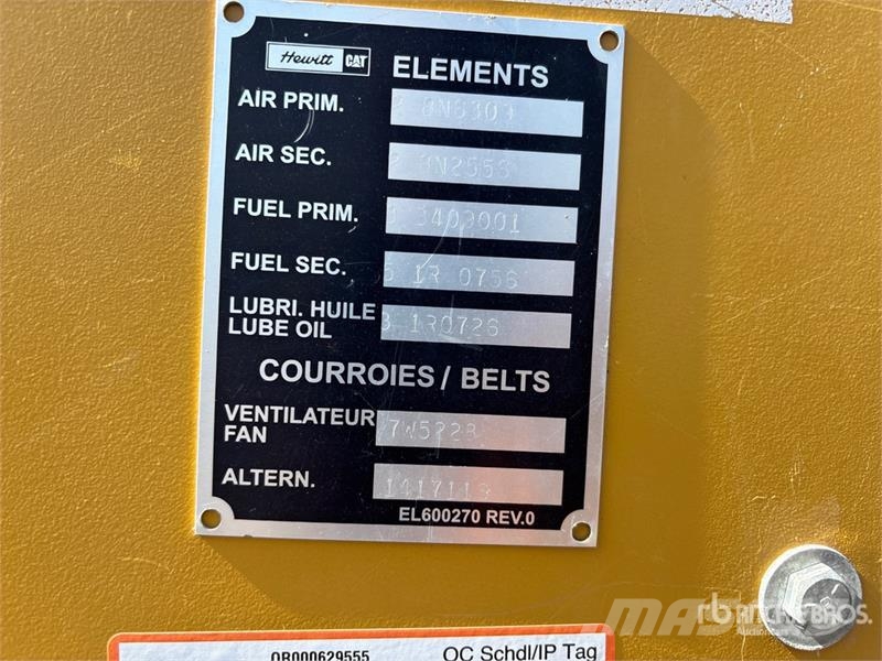 CAT 3508 910 kW Skid-Mounted Generator Set Dizel generatori