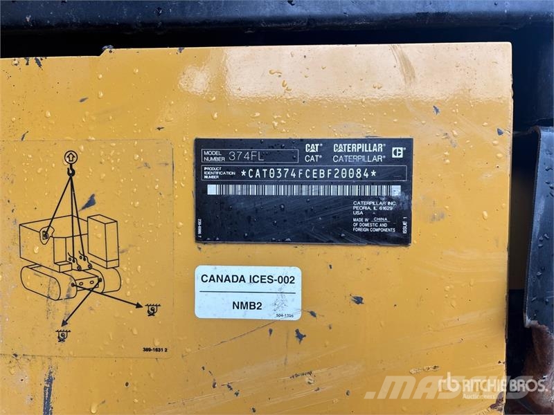 CAT 374FL Tracked Excavator Pelle sur chenilles