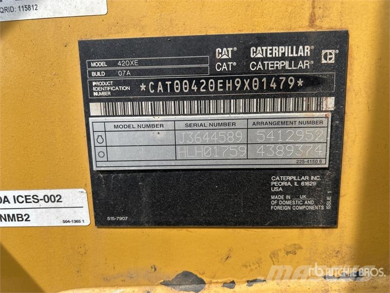 CAT 420 XE Ekskavatori-iekrāvēji