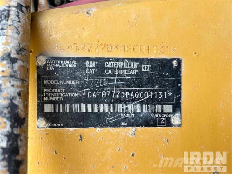 CAT 777D Haul Truck Σπαστό Dump Truck ADT