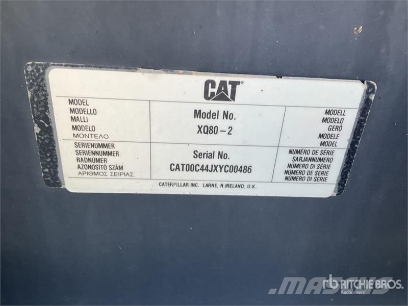 CAT 80 kW Mobile Generator Set (Inoperable) Diesel Generators